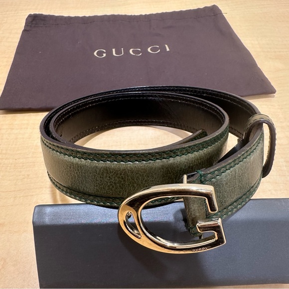 Gucci Women’s Belt 80 Green Color - Picture 1 of 5